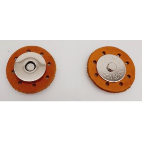 Çanta Aksesuar Gerçek Derili Mıknatıslı Çıtçıt Açık Taba Gümüş Metalli