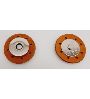 Çanta Aksesuar Gerçek Derili Mıknatıslı Çıtçıt Açık Taba Gümüş Metalli