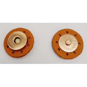 Çanta Aksesuar Gerçek Derili Mıknatıslı Çıtçıt Açık Taba Light Gold Metalli