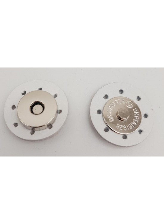 Çanta Aksesuar Gerçek Derili Mıknatıslı Çıtçıt Beyaz Gümüş Metalli Çanta Aksesuar Gerçek Derili Mıknatıslı Çıtçıt Beyaz Gümüş Metalli