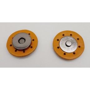 Çanta Aksesuar Gerçek Derili Mıknatıslı Çıtçıt Hardal Füme Metalli