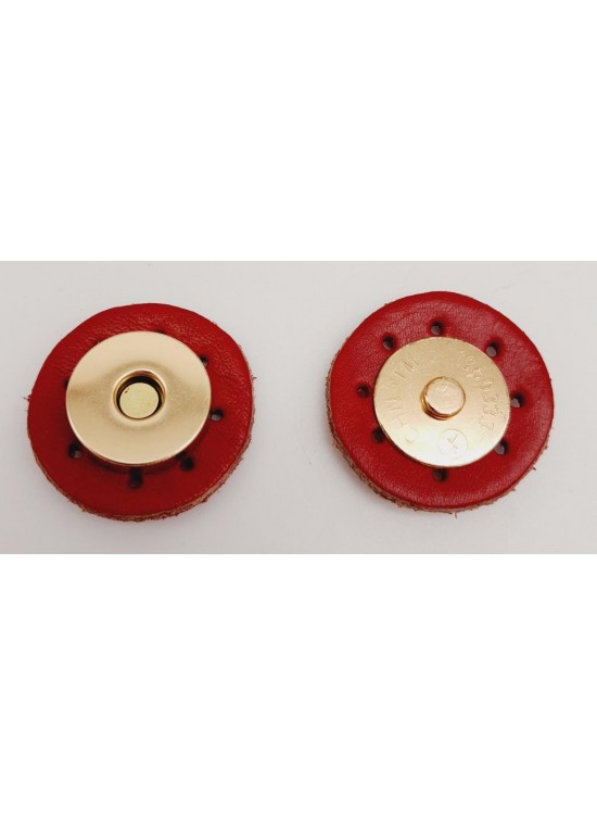 Çanta Aksesuar Gerçek Derili Mıknatıslı Çıtçıt Kırmızı Light Gold Metalli Çanta Aksesuar Gerçek Derili Mıknatıslı Çıtçıt Kırmızı Light Gold Metalli