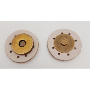 Çanta Aksesuar Gerçek Derili Mıknatıslı Çıtçıt Krem Antik Metalli