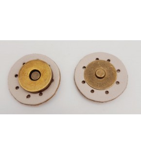 Çanta Aksesuar Gerçek Derili Mıknatıslı Çıtçıt Krem Antik Metalli