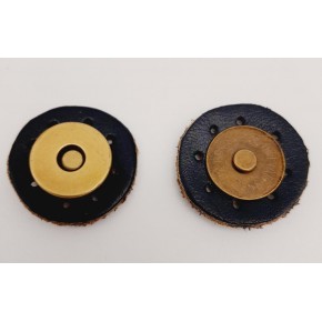 Çanta Aksesuar Gerçek Derili Mıknatıslı Çıtçıt Lacivert Antik Metalli