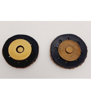 Çanta Aksesuar Gerçek Derili Mıknatıslı Çıtçıt Lacivert Antik Metalli