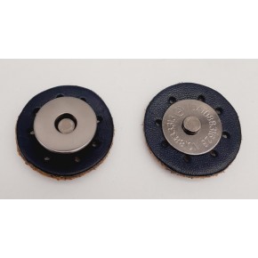 Çanta Aksesuar Gerçek Derili Mıknatıslı Çıtçıt Lacivert Füme Metalli