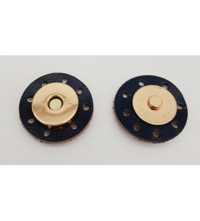 Çanta Aksesuar Gerçek Derili Mıknatıslı Çıtçıt Lacivert Light Gold Metalli