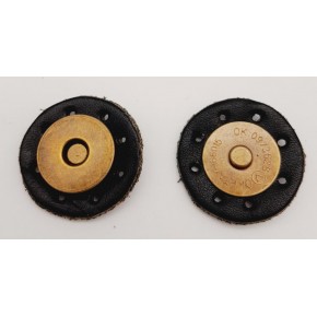 Çanta Aksesuar Gerçek Derili Mıknatıslı Çıtçıt Siyah Antik Metalli