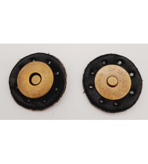 Çanta Aksesuar Gerçek Derili Mıknatıslı Çıtçıt Siyah Antik Metalli