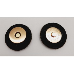 Çanta Aksesuar Gerçek Derili Mıknatıslı Çıtçıt Siyah Light Gold Metalli