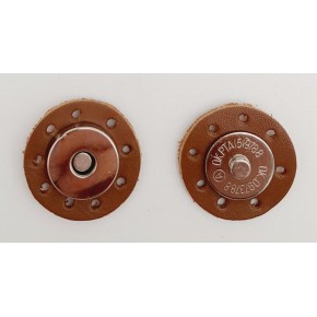 Çanta Aksesuar Gerçek Derili Mıknatıslı Çıtçıt Sütlü Kahve Gümüş Metalli