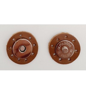 Çanta Aksesuar Gerçek Derili Mıknatıslı Çıtçıt Sütlü Kahve Gümüş Metalli