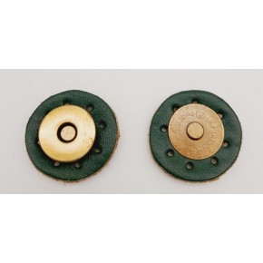 Çanta Aksesuar Gerçek Derili Mıknatıslı Çıtçıt Yeşil Antik Metalli