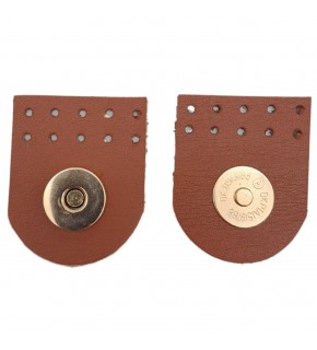 Çanta Aksesuar Gerçek Derili Tek Dikim Mıknatıslı Çıtçıt Taba Renk Light Gold Metalli