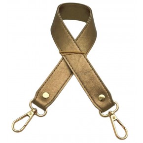 Çanta Aksesuar Gold Renk 42X2.5 Cm Kancalı Sap Light Gold Metalli