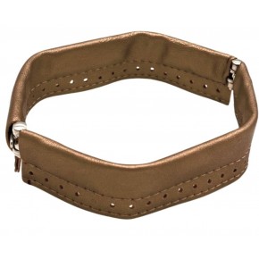 Çanta Aksesuar Gold Renk Derili Metal Çanta Ağzı 18 Cm