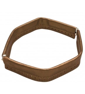 Çanta Aksesuar Gold Renk Derili Metal Çanta Ağzı 24 Cm