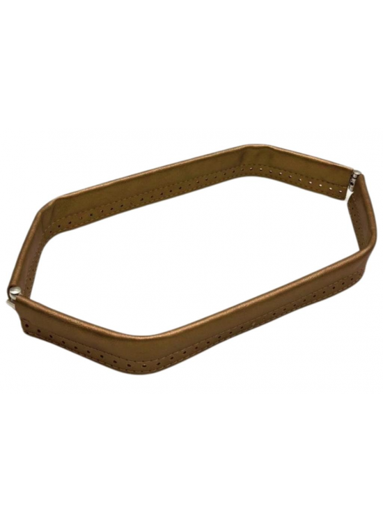 Çanta Aksesuar Gold Renk Derili Metal Çanta Ağzı 33 Cm