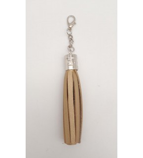 Çanta Aksesuar Gold Renk Suni Deri Kovanlı Püskül Gümüş Metalli