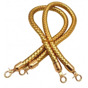 Çanta Aksesuar Gold Renk Uzun Örme Çanta Sapı Light Gold Metal