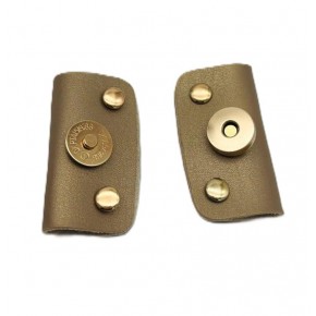 Çanta Aksesuar Gold Suni Derili Troklu Mıknatıslı Çıtçıt Light Gold Metalli