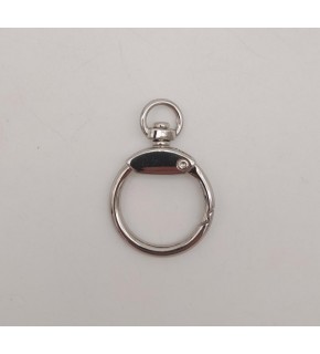 Çanta Aksesuar Gövdeli Relaks Yaylı Halka Gümüş Renk