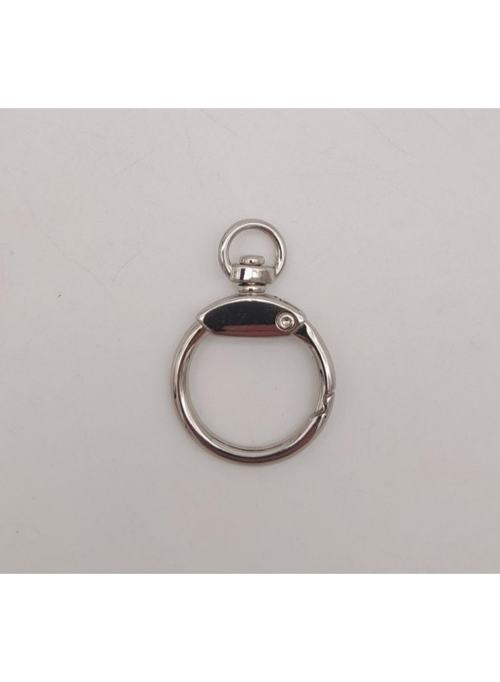 Çanta Aksesuar Gövdeli Relaks Yaylı Halka Gümüş Renk