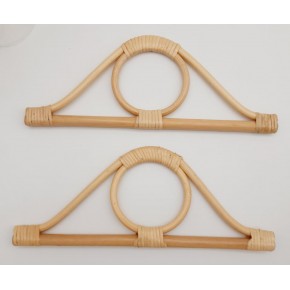 Çanta Aksesuar Göz Model Açık Ton Gerçek Bambu Çanta Sapı