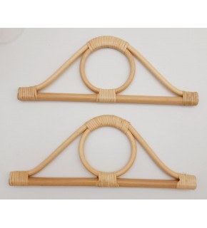 Çanta Aksesuar Göz Model Açık Ton Gerçek Bambu Çanta Sapı