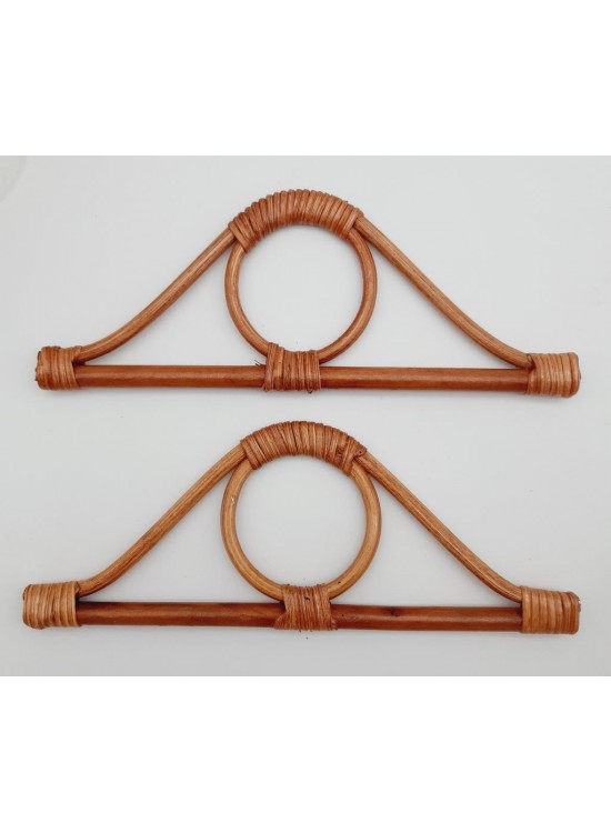 Çanta Aksesuar Göz Model Koyu Ton Gerçek Bambu Çanta Sapı Çanta Aksesuar Göz Model Koyu Ton Gerçek Bambu Çanta Sapı