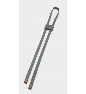 Çanta Aksesuar Gri Gerçek Deri Büzgü Antik Metalli