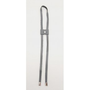 Çanta Aksesuar Gri Gerçek Deri Büzgü Gümüş Metalli