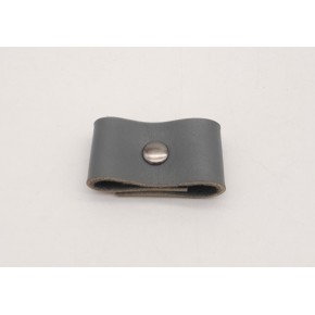 Çanta Aksesuar Gri Gerçek Deri Büzgülük Füme Metalli