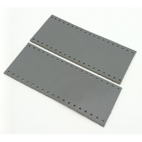 Çanta Aksesuar Gri Gerçek Deri Tutma Sapı 15X6 Cm Simit Sap