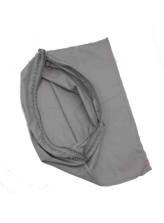 Çanta Aksesuar Gri Renk 45X45 Cm, Dikilmiş Halde, Fermuarlı Astar