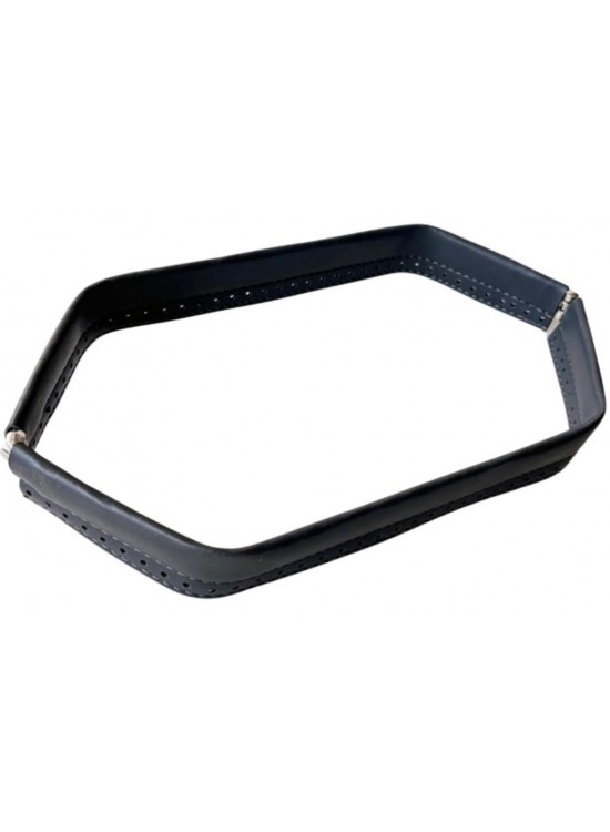 Çanta Aksesuar Gri Renk Derili Metal Çanta Ağzı 33 Cm