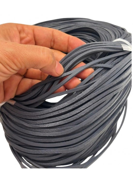 Çanta Aksesuar Gri Renk Gerçek Deri 3 mm Şerit Deri İp 2 Metre Çanta Aksesuar Gri Renk Gerçek Deri 3 mm Şerit Deri İp 2 Metre