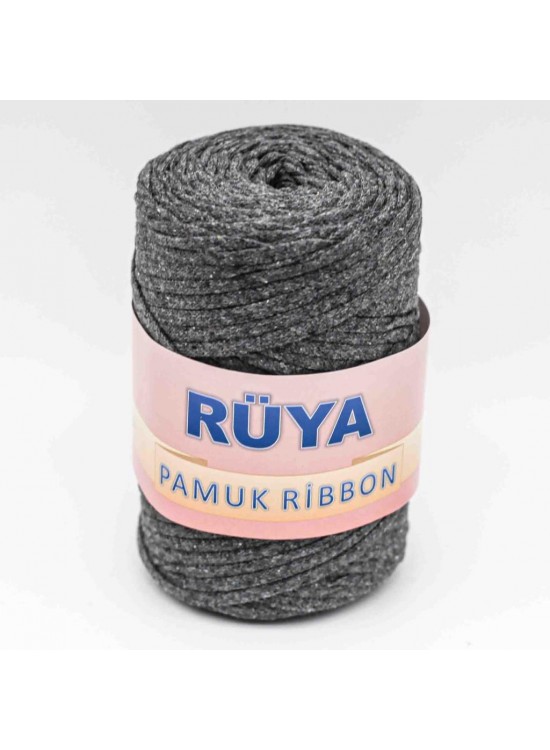 Çanta Aksesuar Gri Renk Pamuk Ribbon No:3 Çanta Aksesuar Gri Renk Pamuk Ribbon No:3