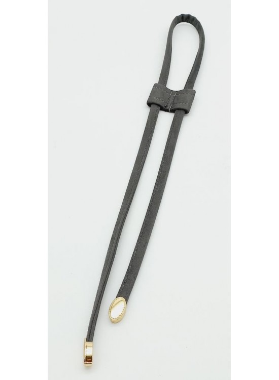 Çanta Aksesuar Gri Renk Suni Deri Nubuk Büzgü Light Gold Metalli