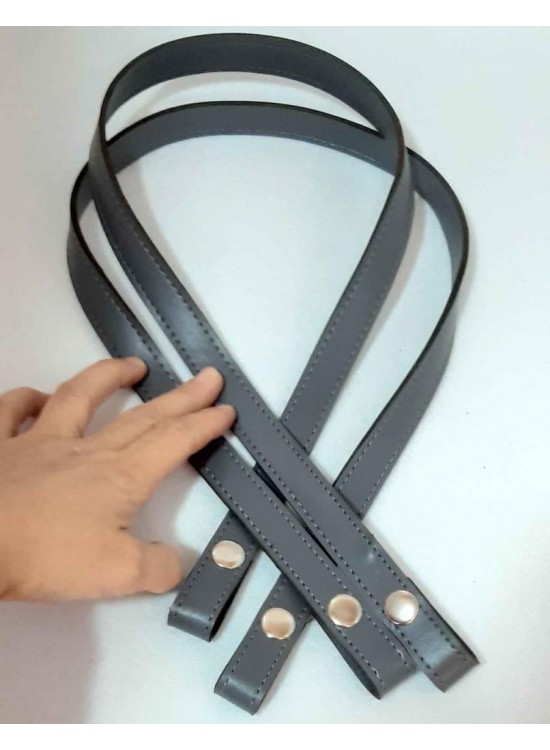 Çanta Aksesuar Gri Renkli, Çıtçıtlı Çanta Sapı