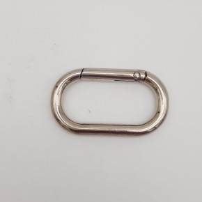 Çanta Aksesuar Gümüş Büyük Boy Ovalize Yaylı Halka 1 Adet