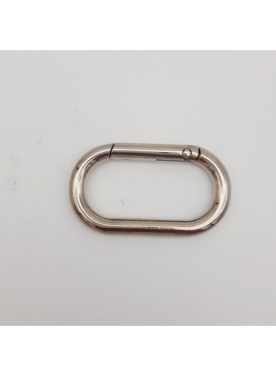 Çanta Aksesuar Gümüş Büyük Boy Ovalize Yaylı Halka 1 Adet