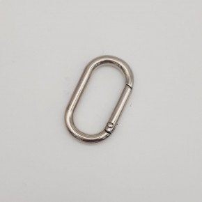 Çanta Aksesuar Gümüş Büyük Boy Ovalize Yaylı Halka 1 Adet