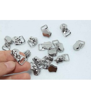 Çanta Aksesuar Gümüş Fermuar Başı