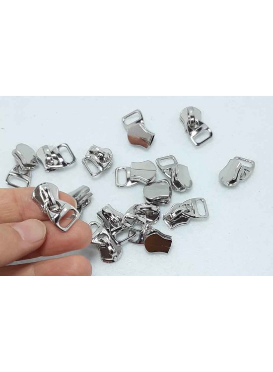 Çanta Aksesuar Gümüş Fermuar Başı