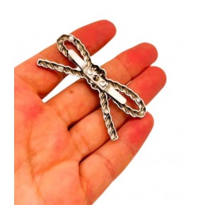 Çanta Aksesuar Gümüş Fiyonk Plaka Süs