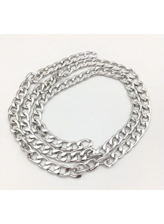 Çanta Aksesuar Gümüş Klasik İnce Çanta Zinciri (100 Cm)