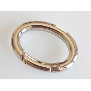 Çanta Aksesuar Gümüş Oval Yaylı Halka