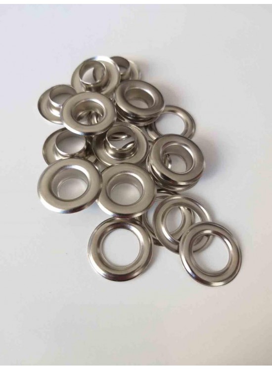 Çanta Aksesuar Gümüş Renk 10'Lu Kuşgözü Kapsül 28 Numara